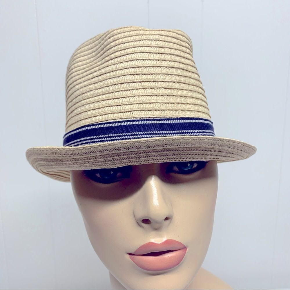 J Crew Crewcuts Fedora Straw Hat Youth Big Boys Large 23” Gorgeous